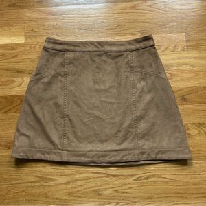 ABERCROMBIE | Brown Suede Skirt